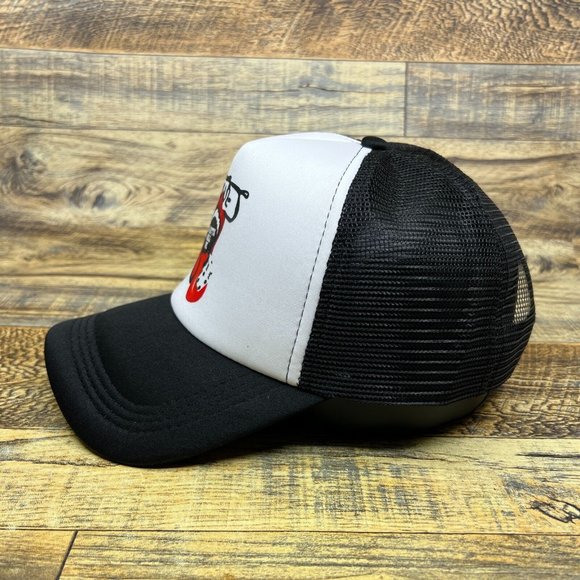 Rolling Stones Mens Trucker Hat Black Snapback Tumbling Dice 1972 Baseball Cap - Picture 4 of 8